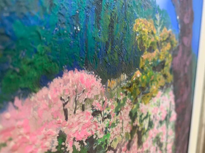 京都　漆喰画　絵画