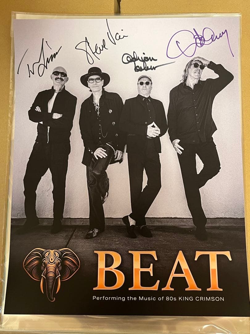 大*孝様 BEAT サイン入りポスター king crimson steve v