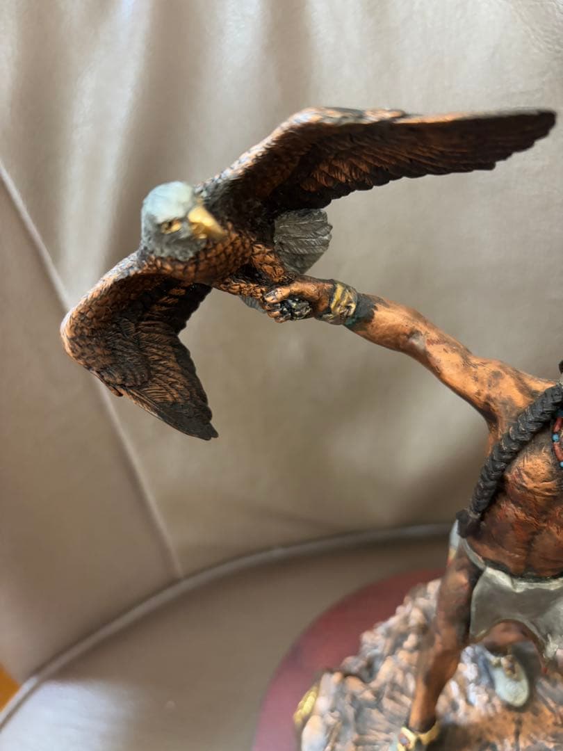 REGENDS USA製 1991年インディアンと鷹　銅合金 限定品ヴィンテージ