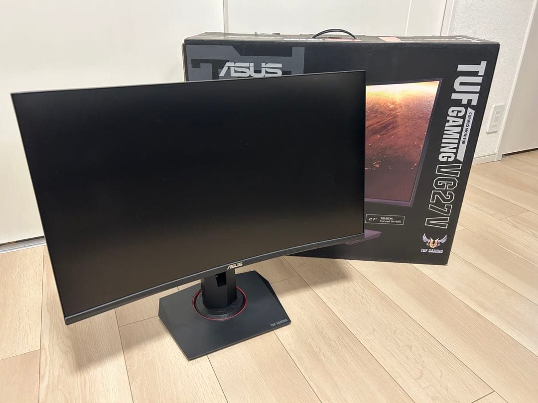ASUS TUF GAMING VG27V 27インチ 曲面モニター