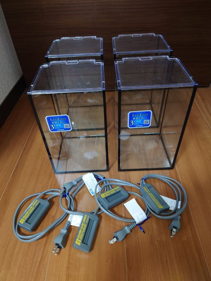 コトブキ クリスタルキューブ150HH　エヴァリス ヒーター10w　4セット