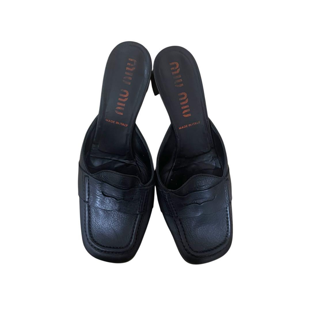 miumiu ローファー ミュール スクエアトゥ 90s 00s