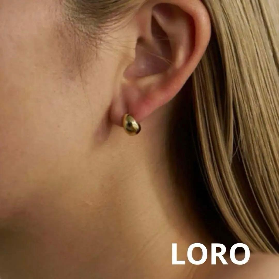 LORO ロロ P pierce 01 ゴールド