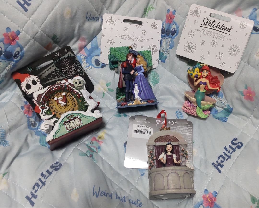 ディズニー　クリスマス　オーナメント アリエル　オーロラ　白雪姫　ナイトメア