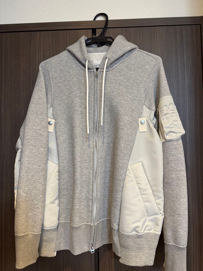【ハス】sacai Sponge Sweat Hoodie パーカー 2