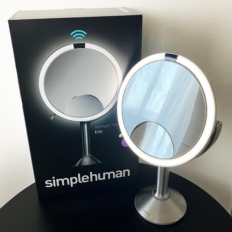 simplehuman ミラー　センサーミラートリオ ステンレス