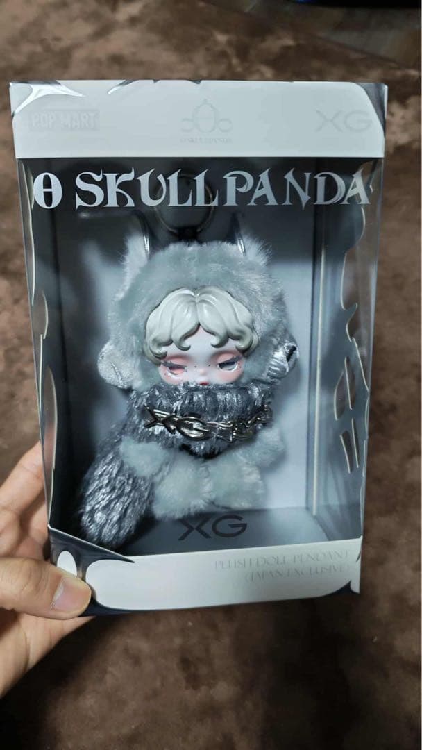 SKULLPANDA グレー ぬいぐるみ