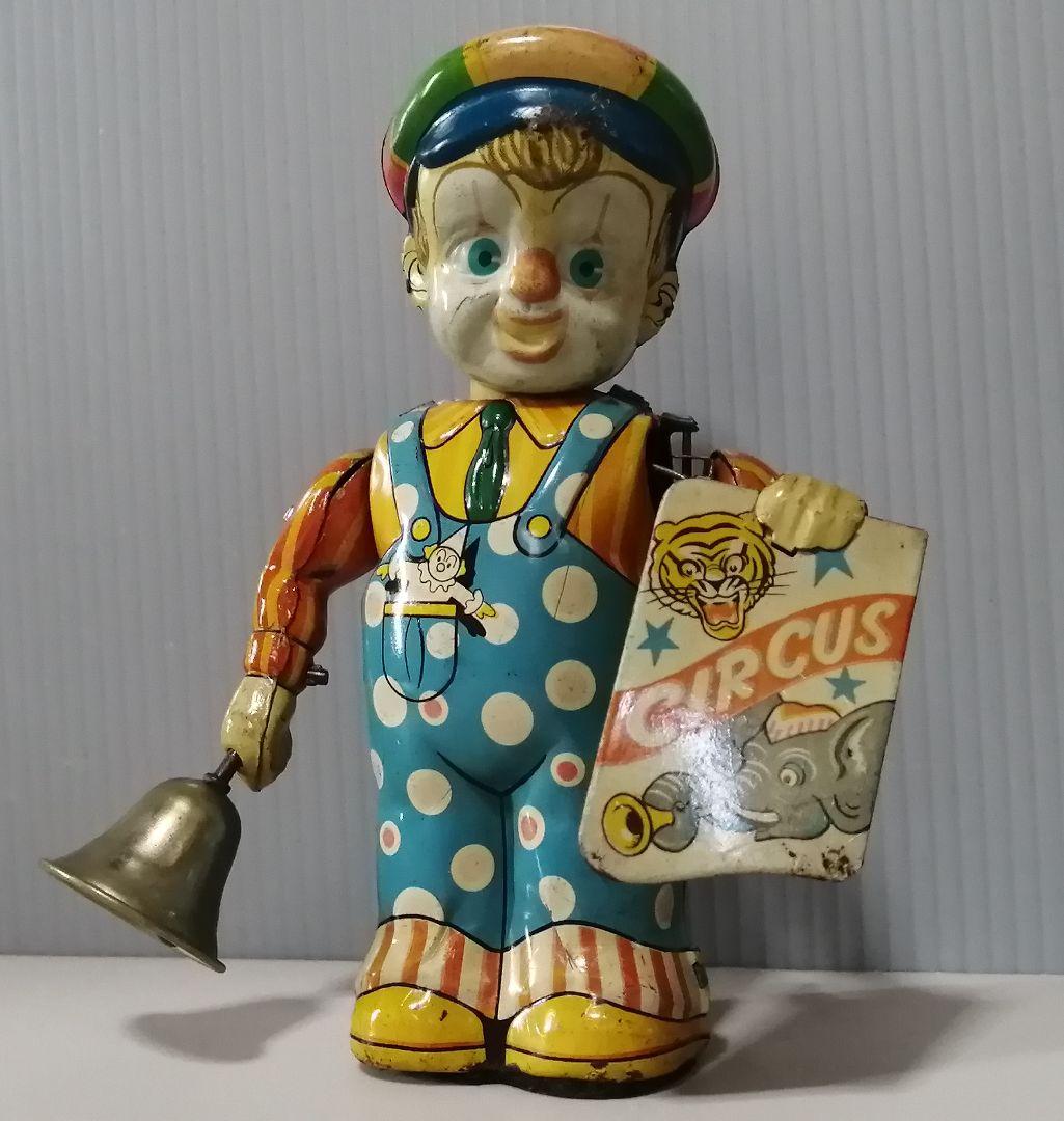 サーカスボーイ　ブリキ　ゼンマイ　日本製　日光玩具工業