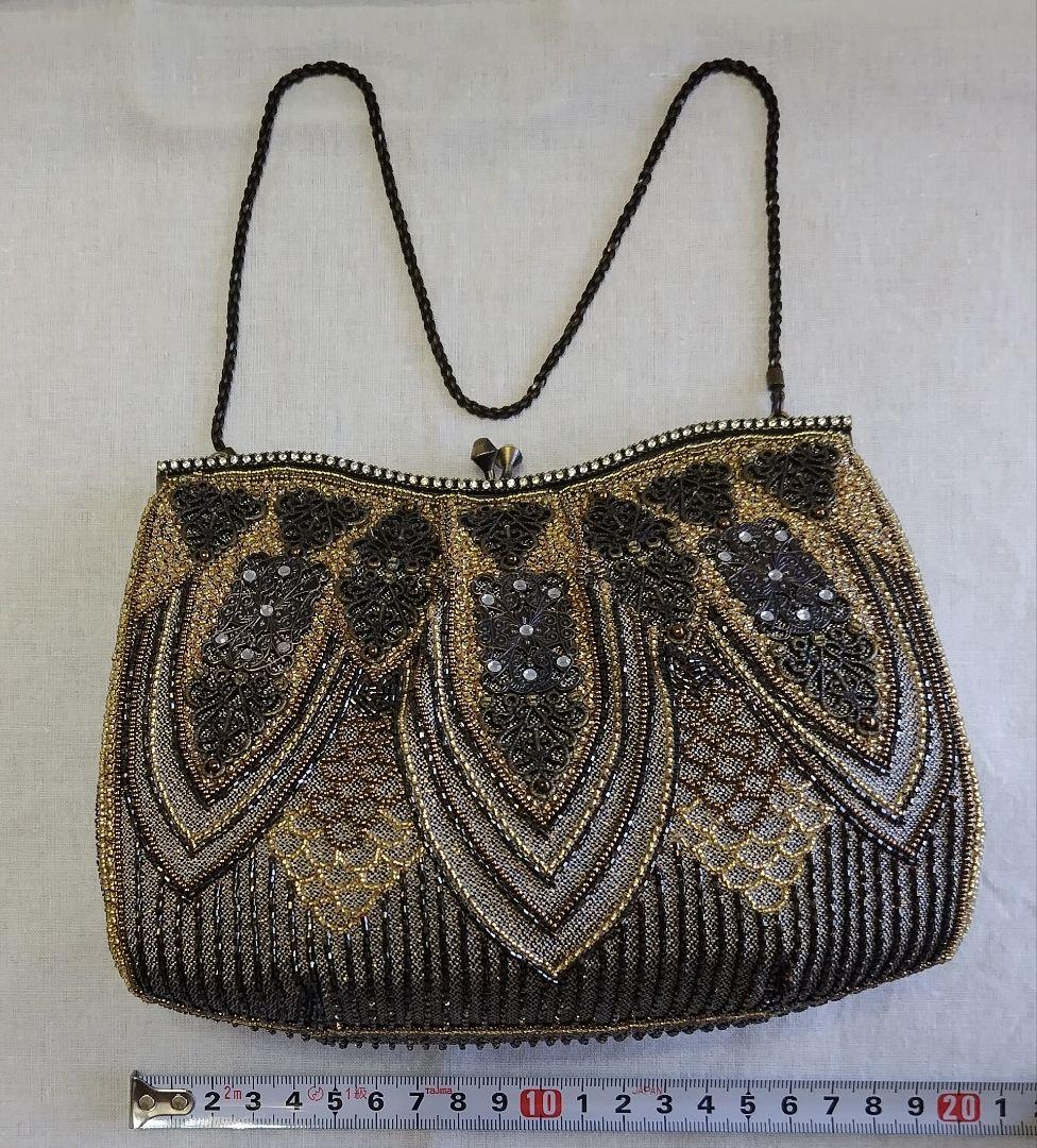 LUMYはしもと ビーズバッグ がま口