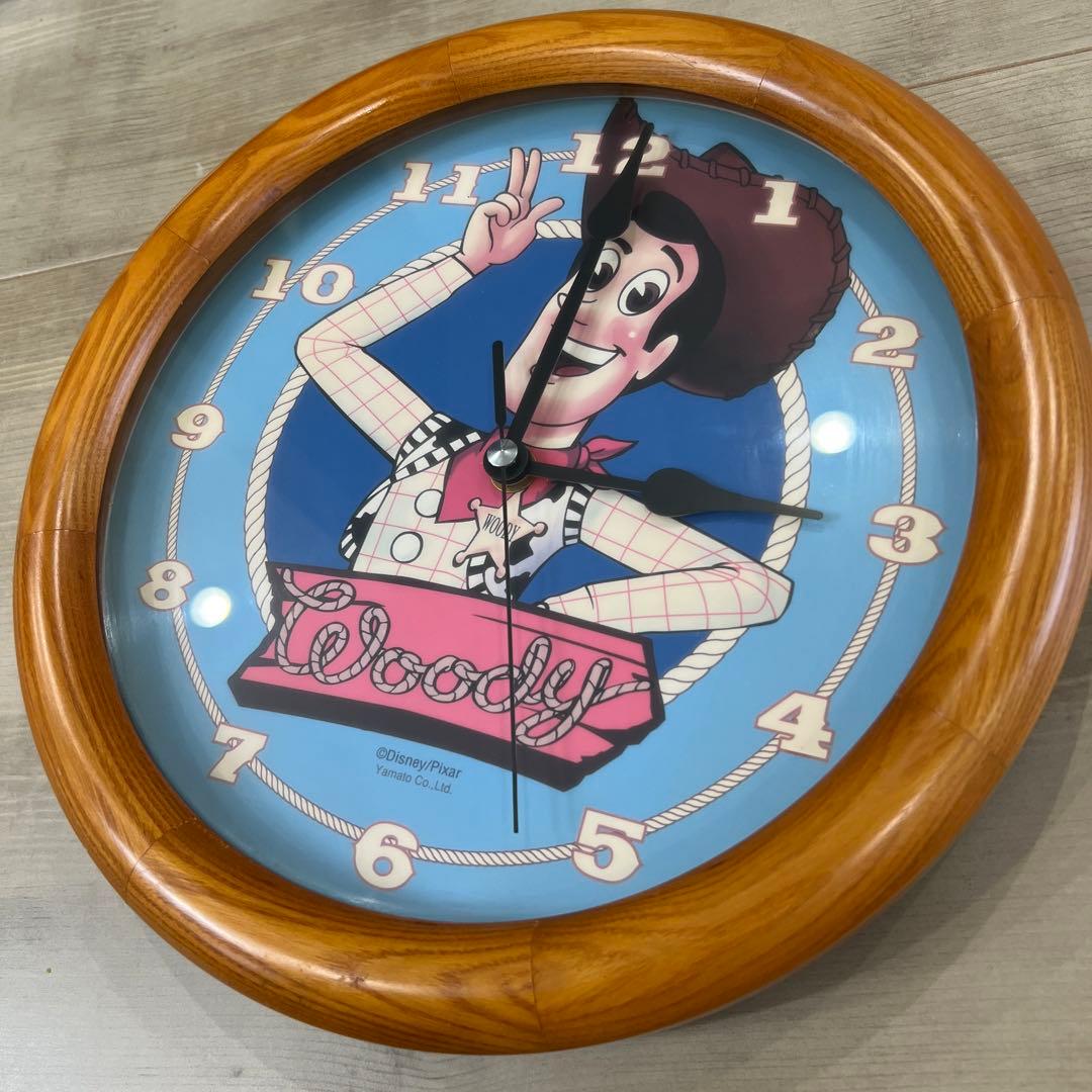 トイストーリー　ウッディ　ラウンドアップ　掛け時計　レア　限定