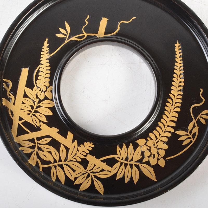 茶道具　中村湖彩作　玄々斎好写　藤蒔絵　掛絡香合　共箱　V　5914