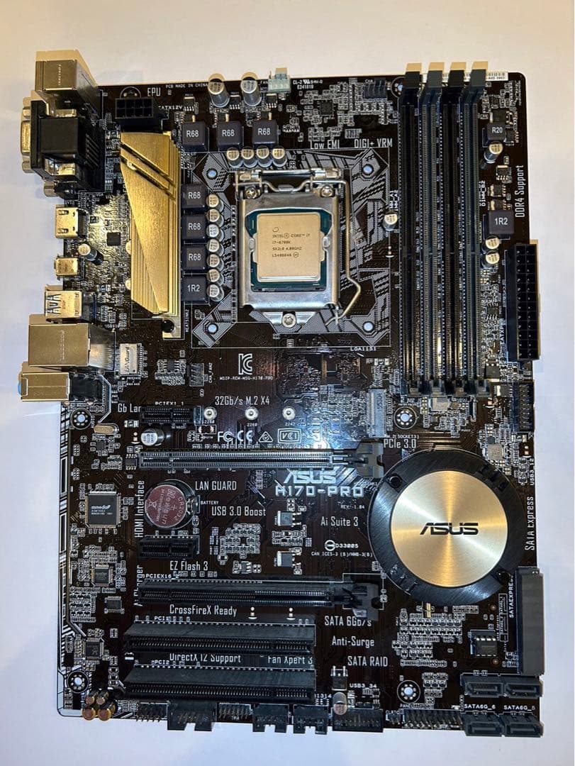 CPU Intel i7 6700k ASUS H170-PRO