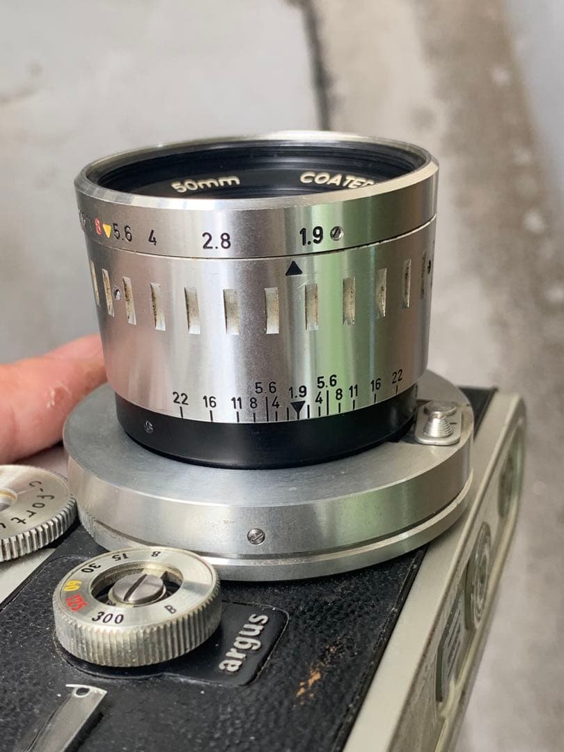 argus c-forty-four 50 f1.9 シャッターOK ジャンク