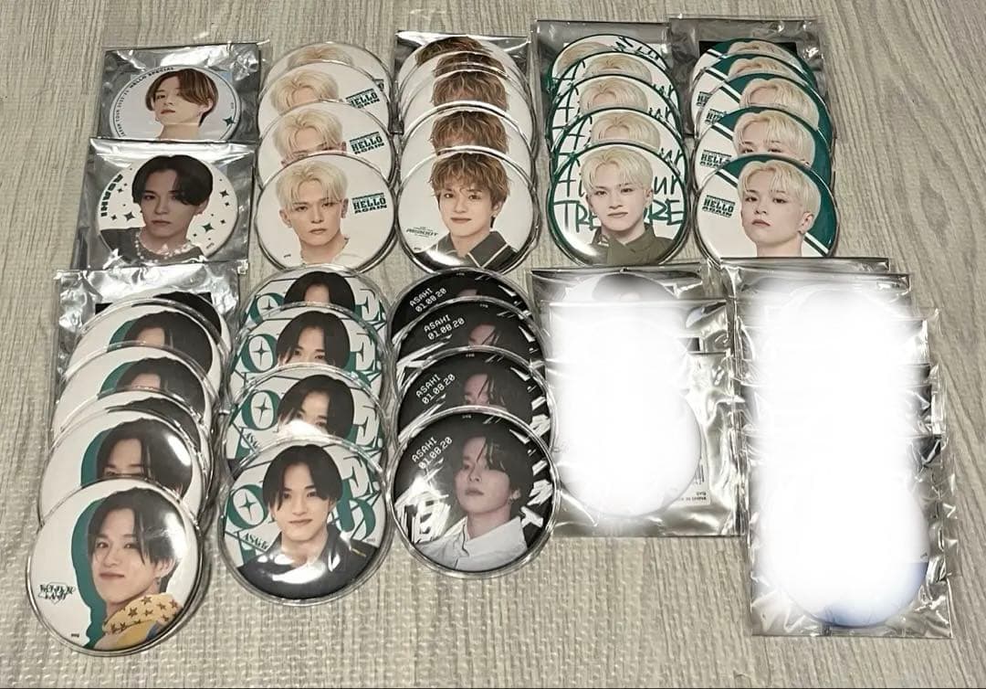 treasure アサヒ 缶バッジ