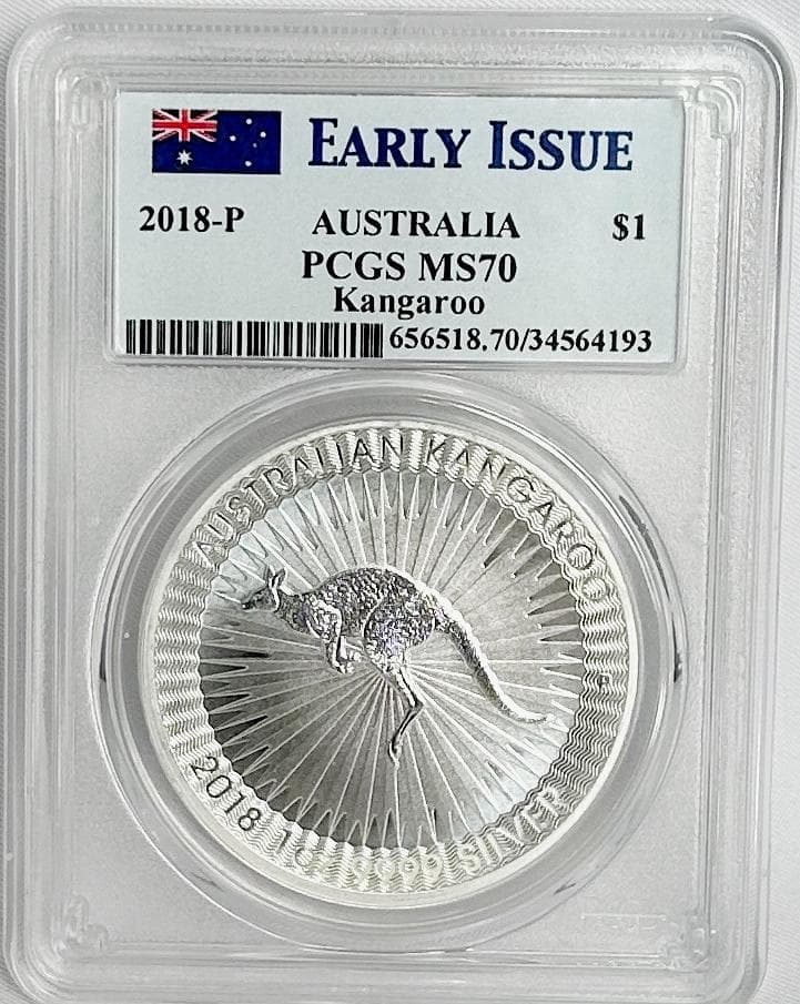 2018年オーストラリアカンガルーPCGS MS70 EARLYISSUE
