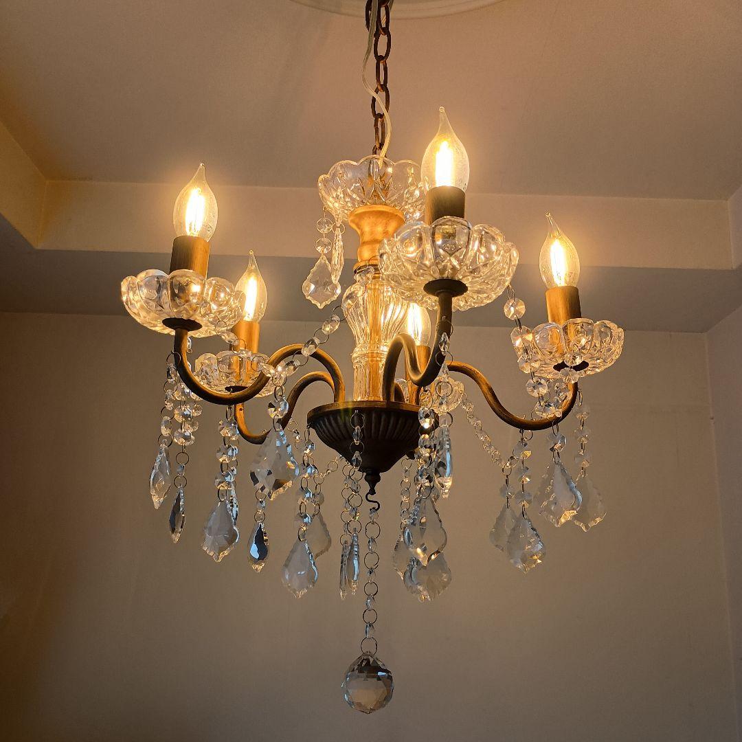 レーヌ 5灯シャンデリア OS-001-5_AT 　メダリオン は別販売