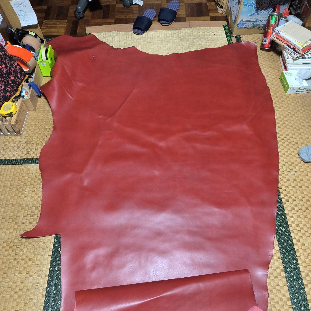 姫路レザー半裁赤×１ 黒×１
