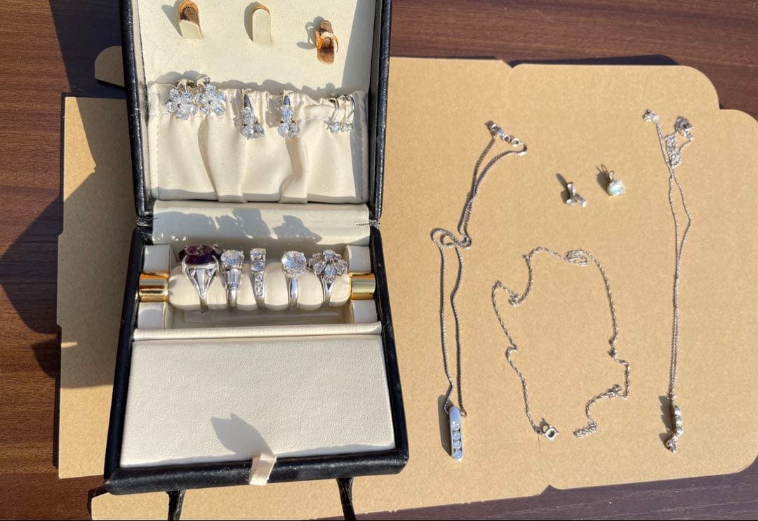 ジュエリーセット（リング・ネックレス・イヤリング）　925 多数刻印あり