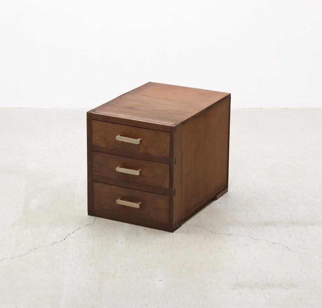 レトロ 3杯 小引き出し A4 収納 抽斗 書類 小物入れ ヴィンテージ