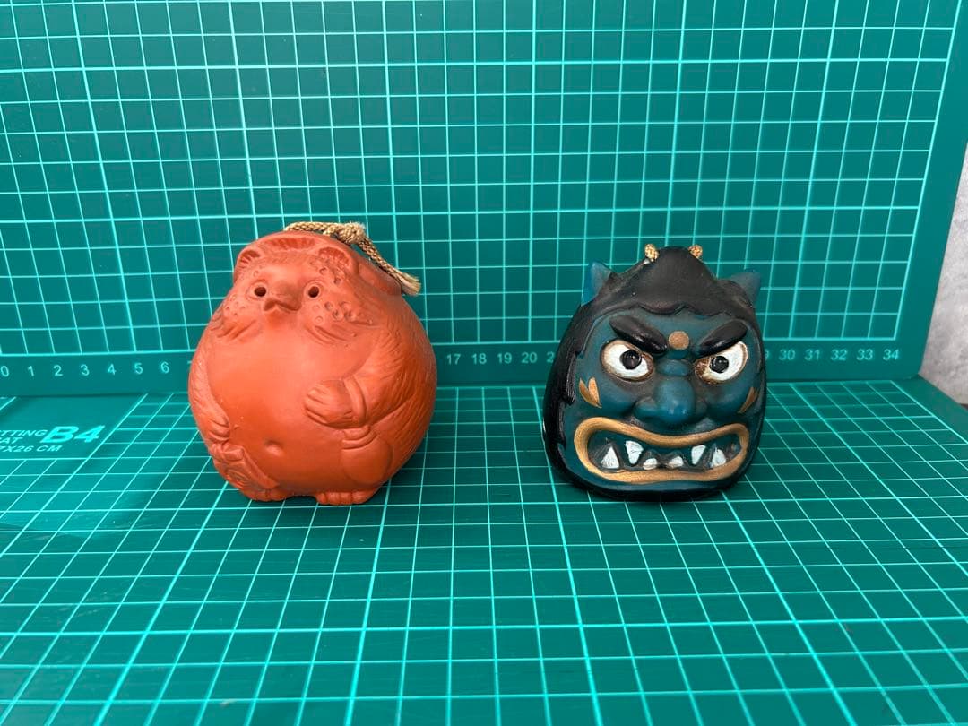 日本の伝統的な陶器置物セット売り　土鈴①