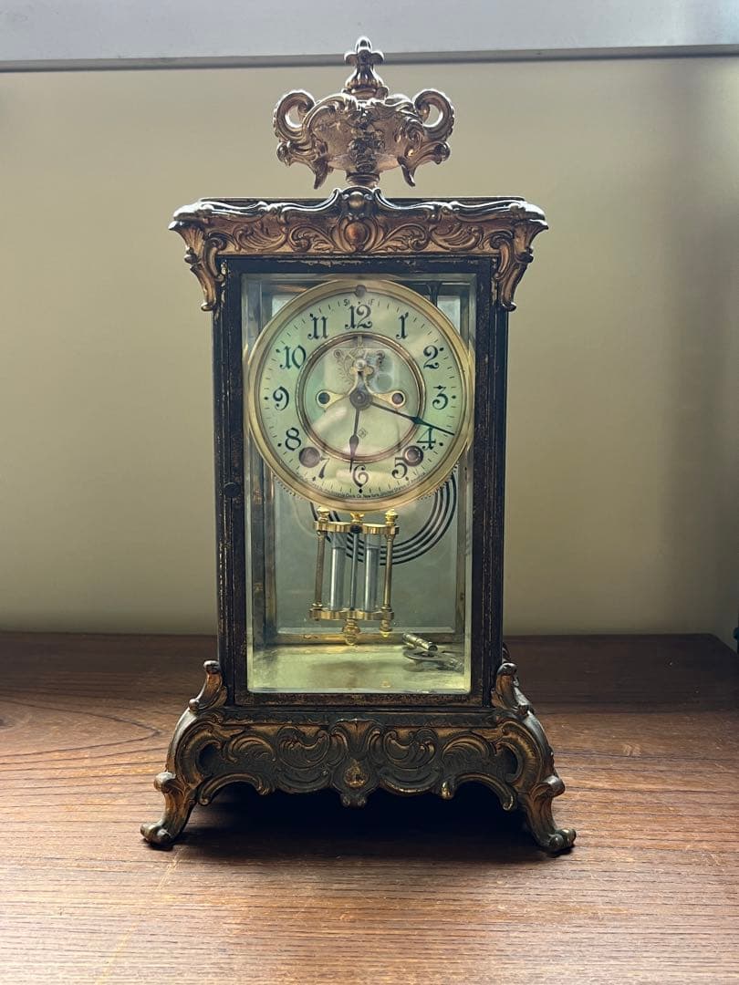 置時計　置物　古美術　19世紀　アンティーク