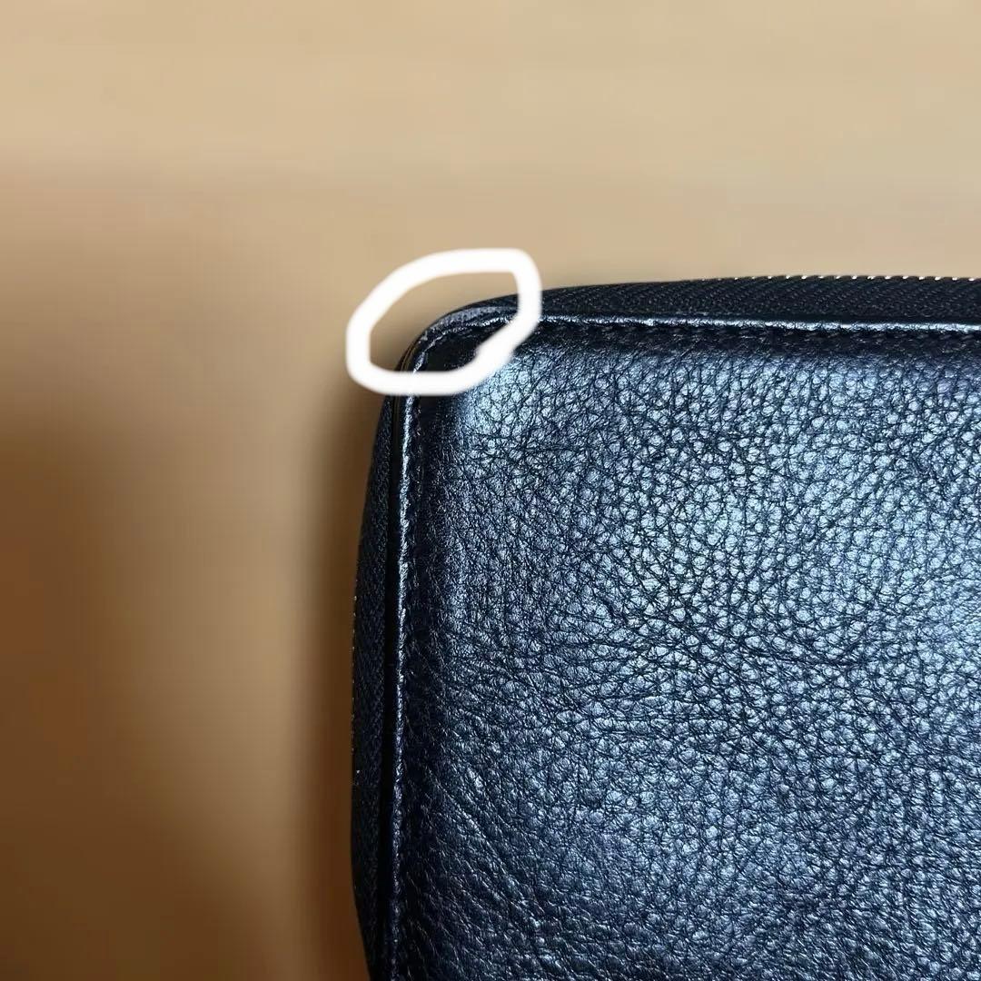 【即購入大歓迎】IL BISONTE 財布二つ折り 小銭入れ付 ブラック