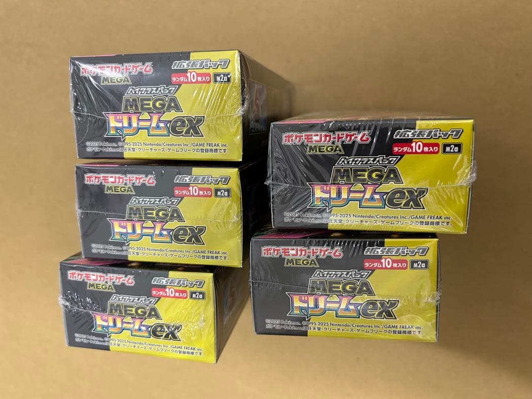ポケモンカード　メガドリームex 5BOX 新品未開封　シュリンクあり