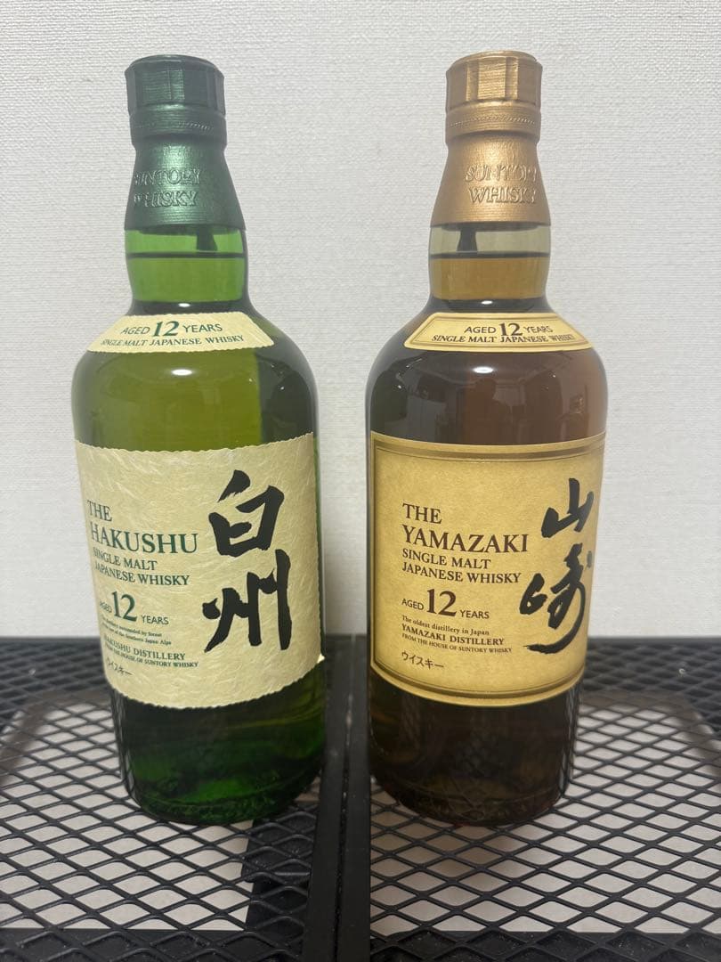 白州・山崎 12年 シングルモルトウイスキーセット　新品