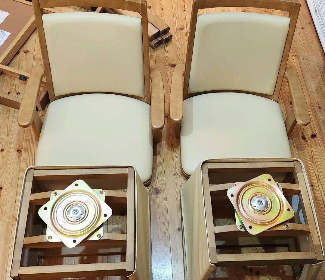 【アッシー】こたつテーブル 椅子 高脚 ハイタイプ 2人用セット