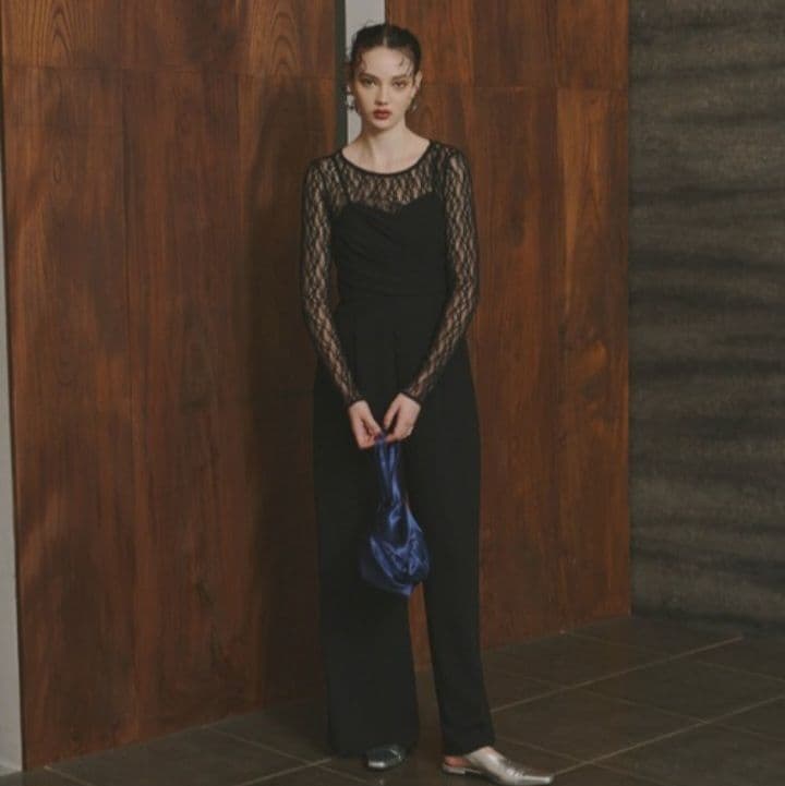 【連休限定価格】 ANDRESD クロスオールインワンドレス ワンピース 結婚式