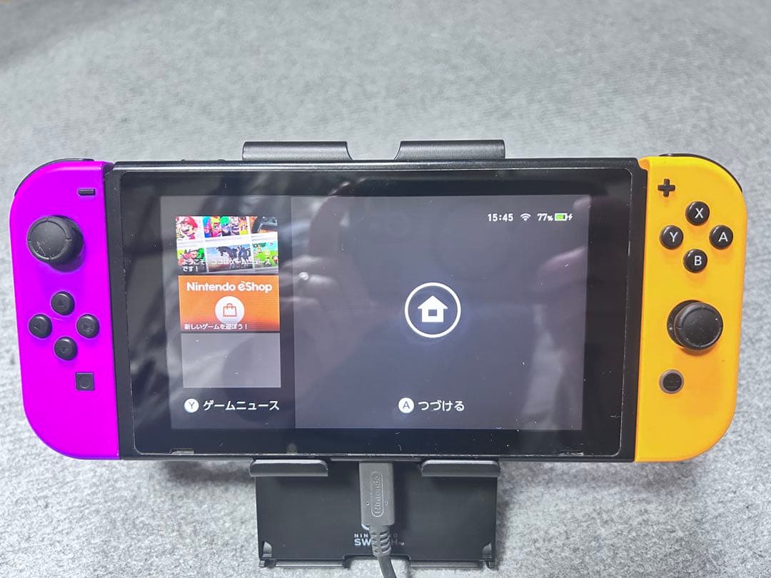 Nintendo Switch 本体 紫/黄【フルセット】動作確認済み