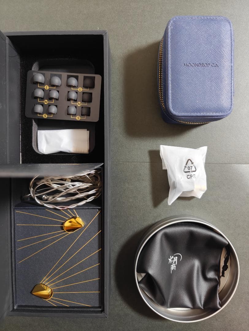 MOONDROP ILLUMINATION 有線イヤホン 秋月ケーブル付 中古