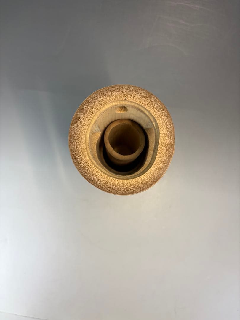 茶道具 花入 竹一重切 銘 松風大徳寺 三玄院 長谷川寛州 在判 野々村淡完