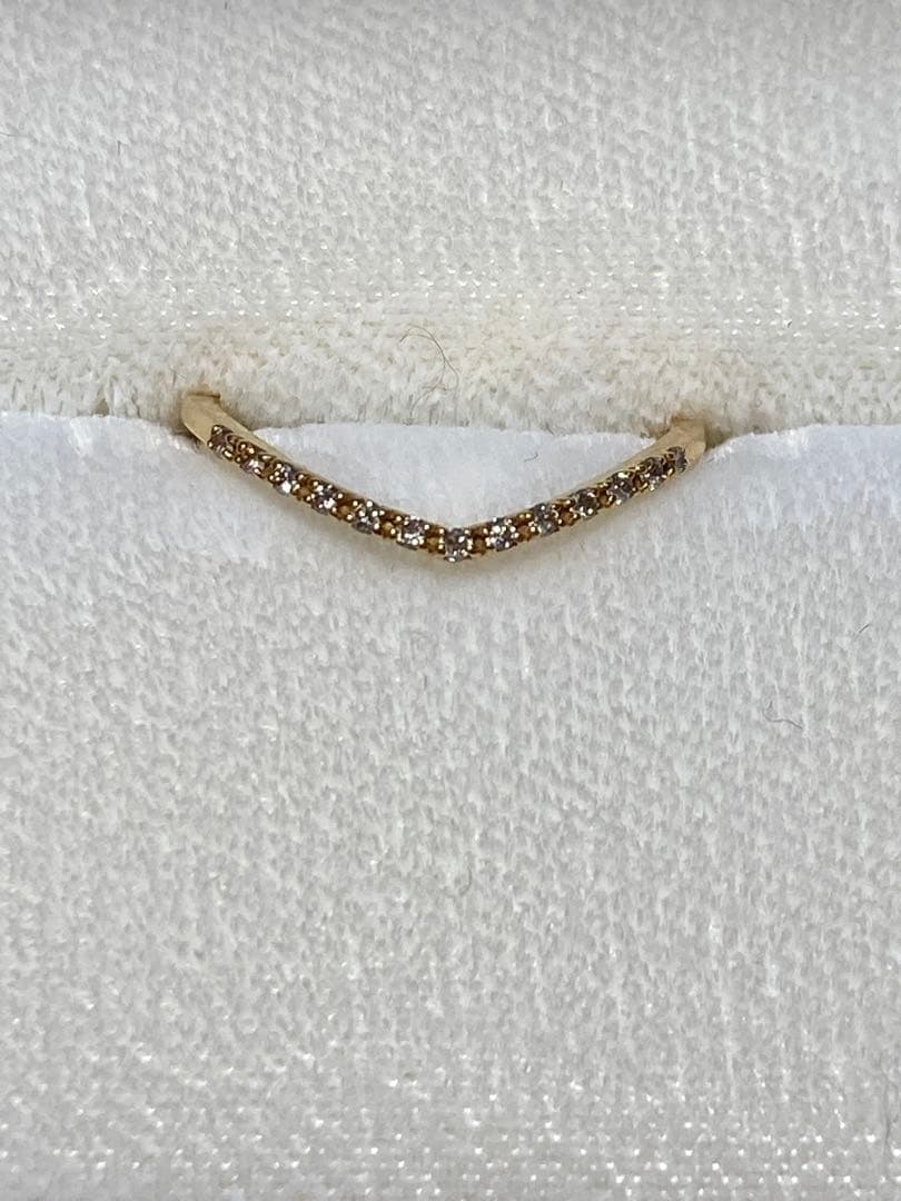 ネ*】様 agete アガット K18 ダイヤモンド 0.06ct リング　v