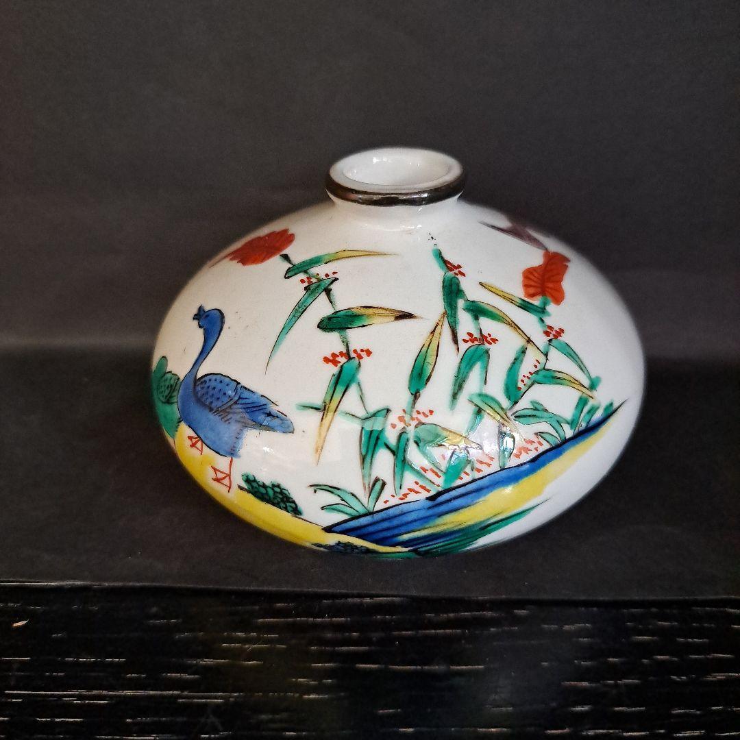 江戸期　白磁　柿右衛門手　　油壺　極上　角福