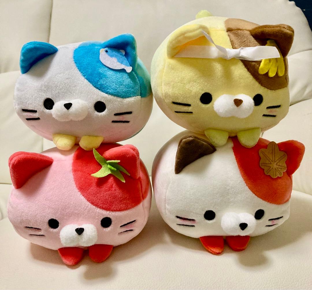 もちふわ！ころころにゃんこ　ご当地マスコット　ぬいぐるみ　4種セット