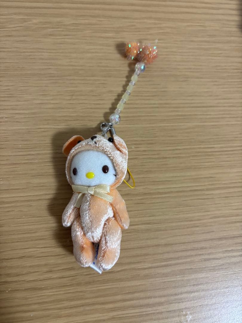 ハローキティ マスコット ストラップ ベア　レトロ　#1