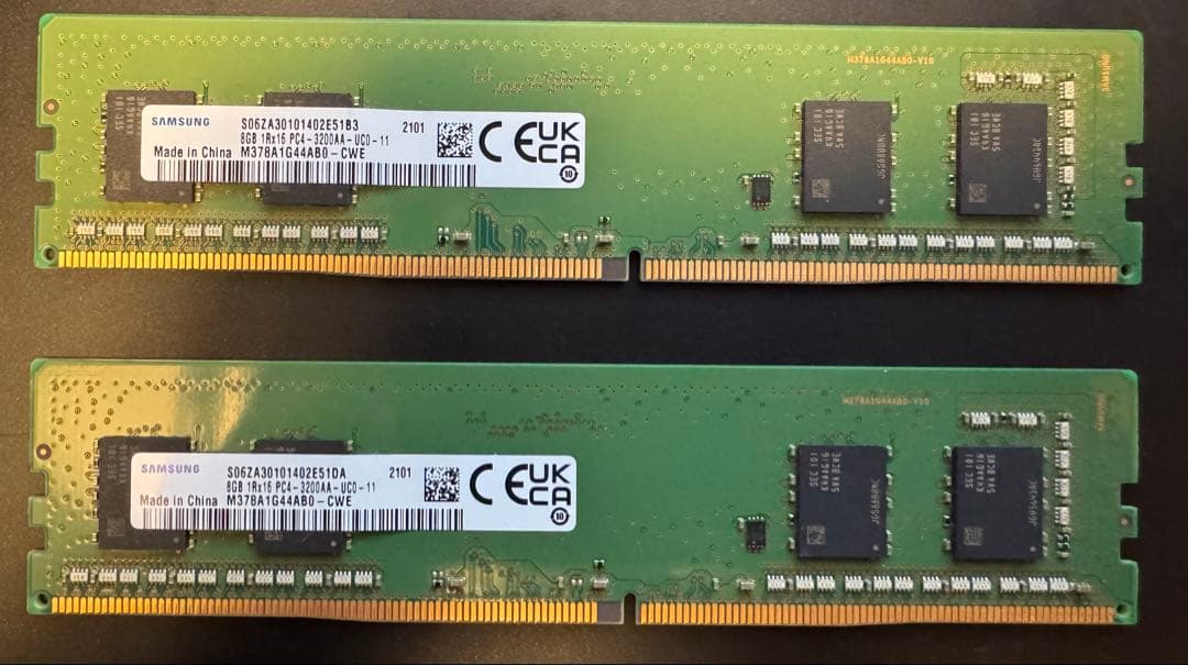 SAMSUNG PC4-25600 DDR4-3200 8GB × 2 16GB