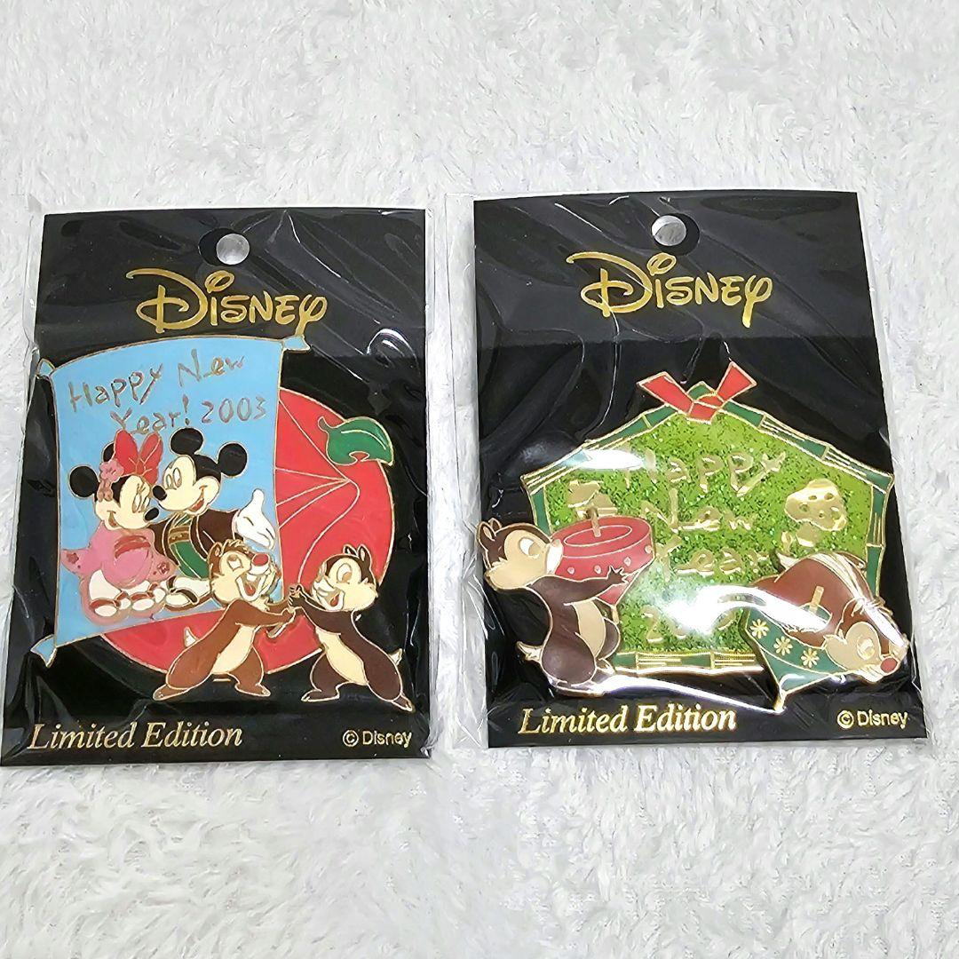 Disney 2003 HappyNewYear ピンバッジ LTD1500