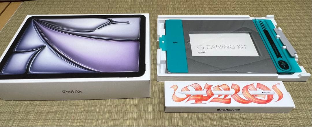 iPad Air 、Apple Pencil Pro、画面保護フィルム
