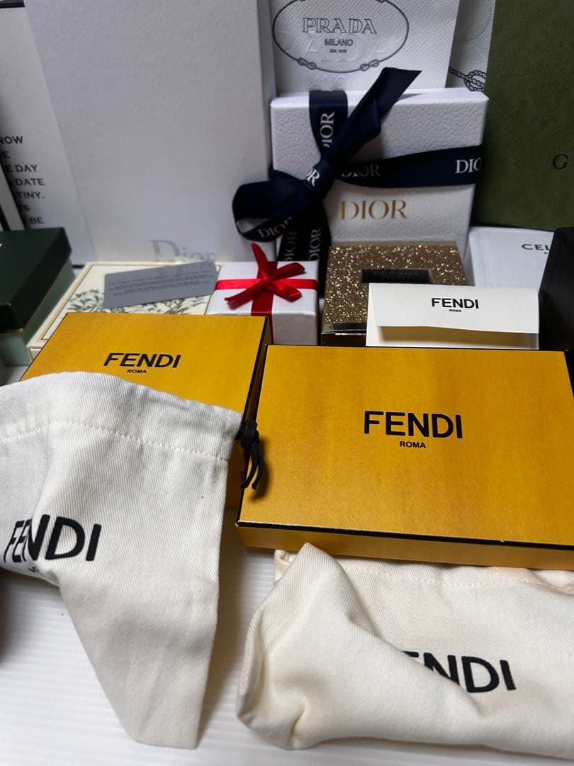 FENDI DIOR VERSACE その他空箱、ショッパーなど まとめ売り