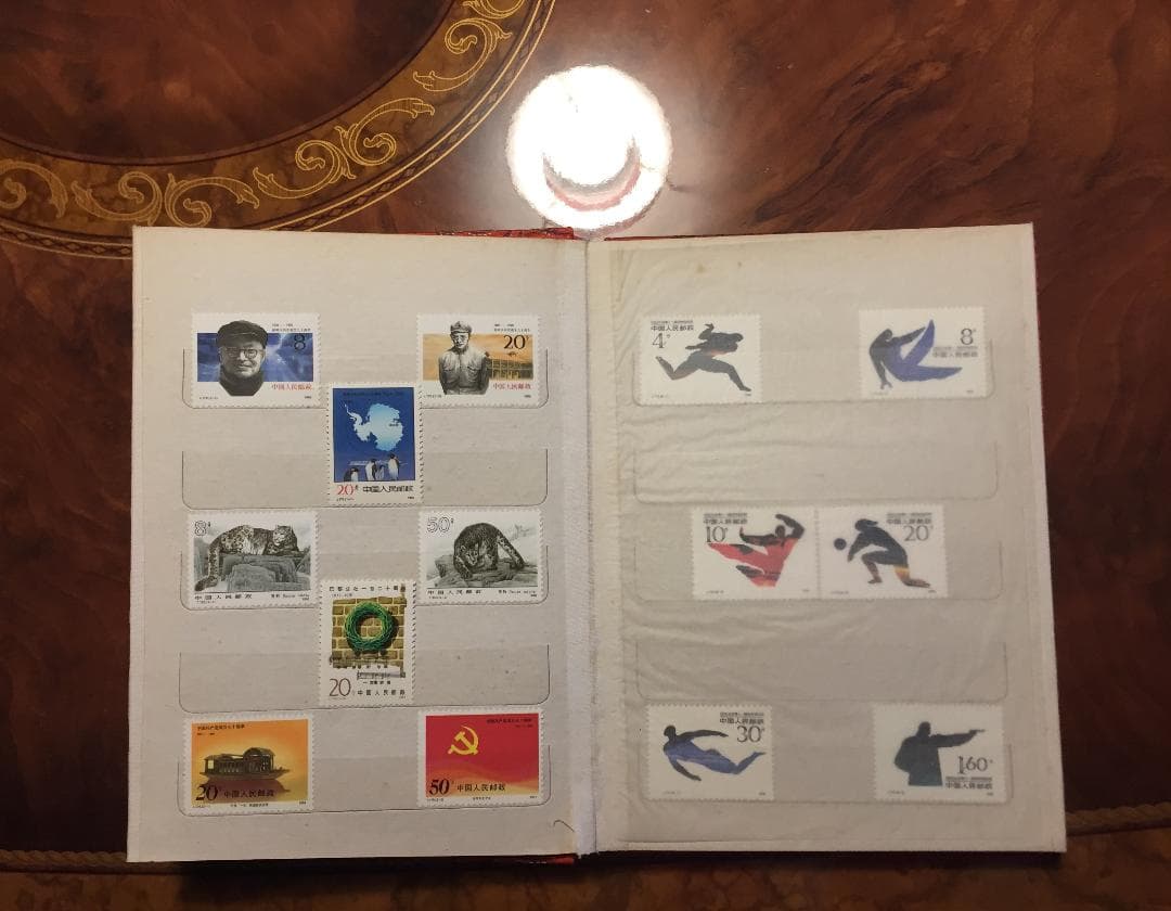 新品未使用中国切手・全種類シリーズ揃い・1986年～1991年発行・合計102枚