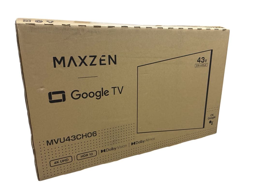 【ほぼ新品】43型 液晶テレビmaxzen MVU43CH06 使用期間：1週間