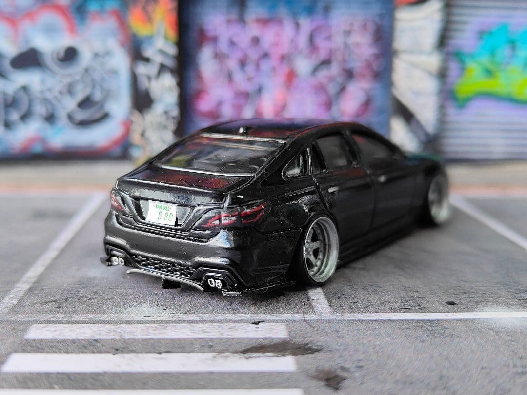 トミカ改造 トヨタ 220クラウン VIP仕様 ☆深リム ☆ホットウィール