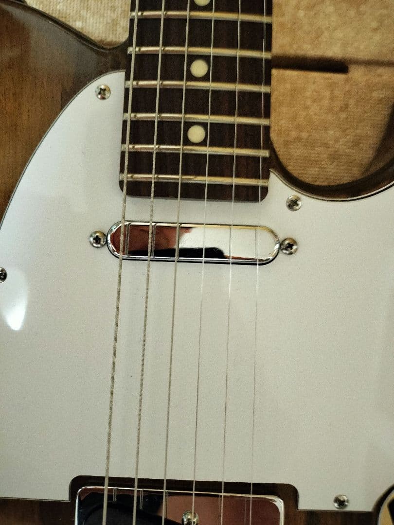 【自作コンポーネントギター】テレキャスタータイプ(配線アレンジ済)　ケース付き