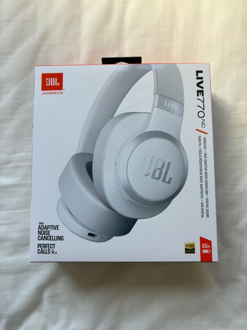 JBL LIVE 770NC ワイヤレスヘッドホン ホワイト