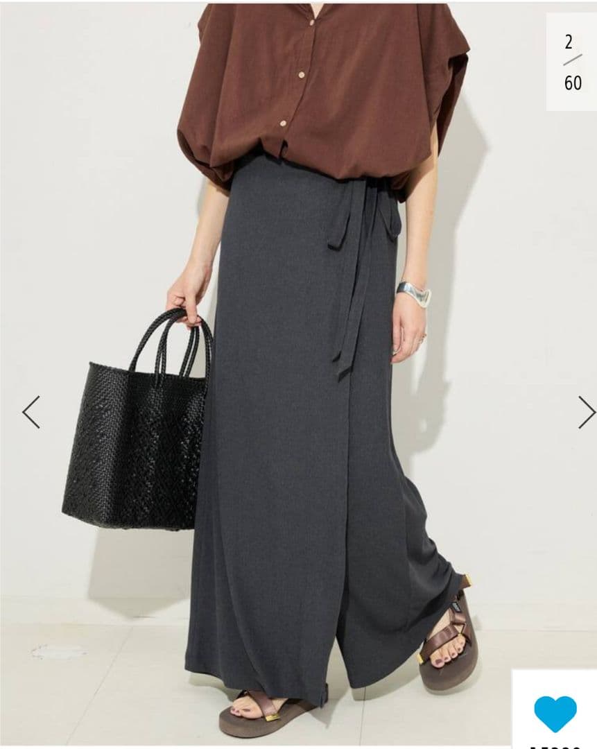 ジャーナルスタンダード　ラップジャージパンツ　（ブラック）