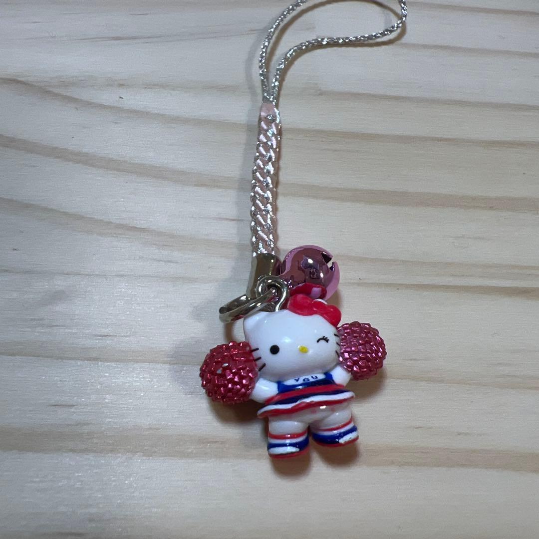 山梨限定　ご当地キティ　山梨学院大学チアリーディング　根付け