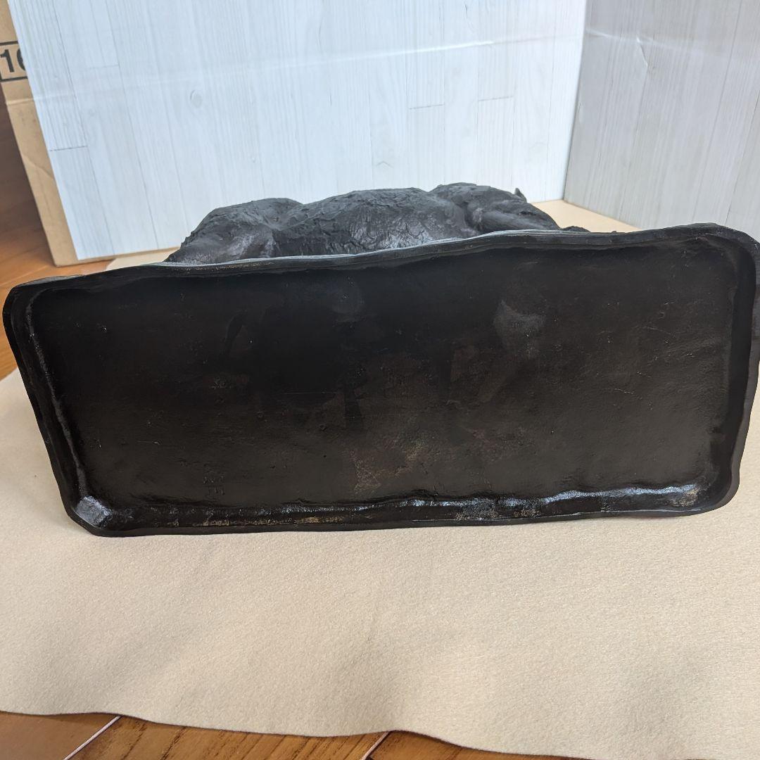 【友澤正彦】春風 馬 ブロンズ像 1977年 銅製 置物 彫刻 オブジェ