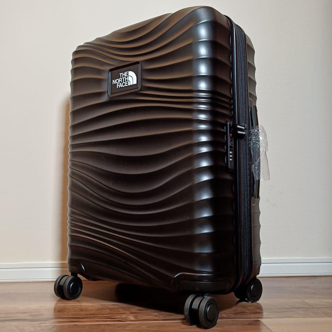 THE NORTH FACE ブラック キャリーケース 波状デザイン 収納多数